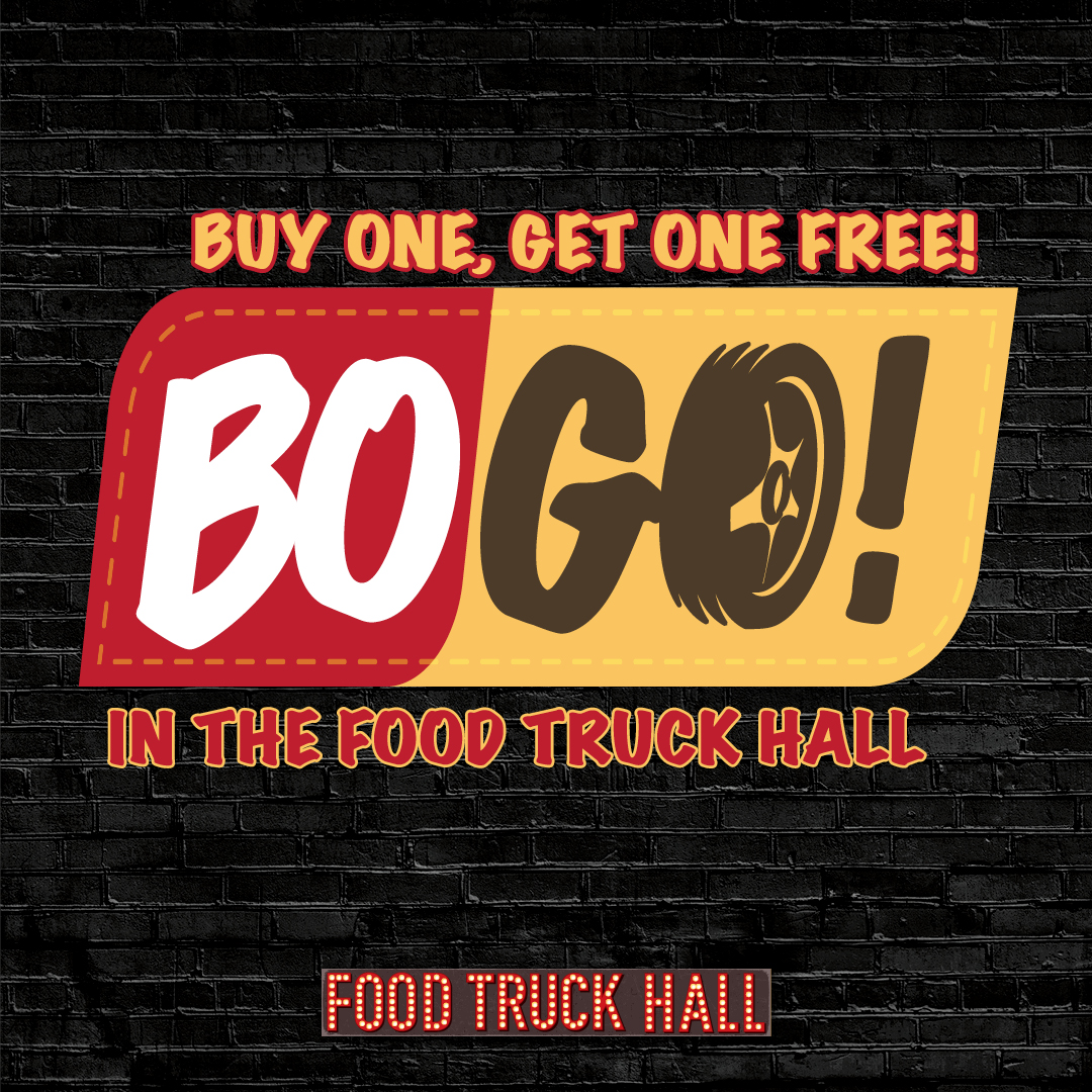 bogo graphic for food truck hall